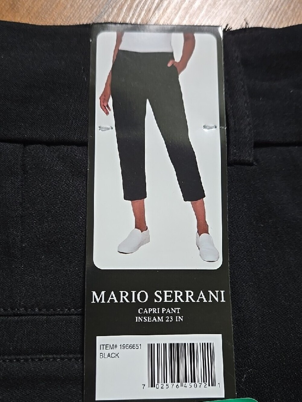 Mario Serrani Women’s Black Capri Pants XL - Picture 2 of 5